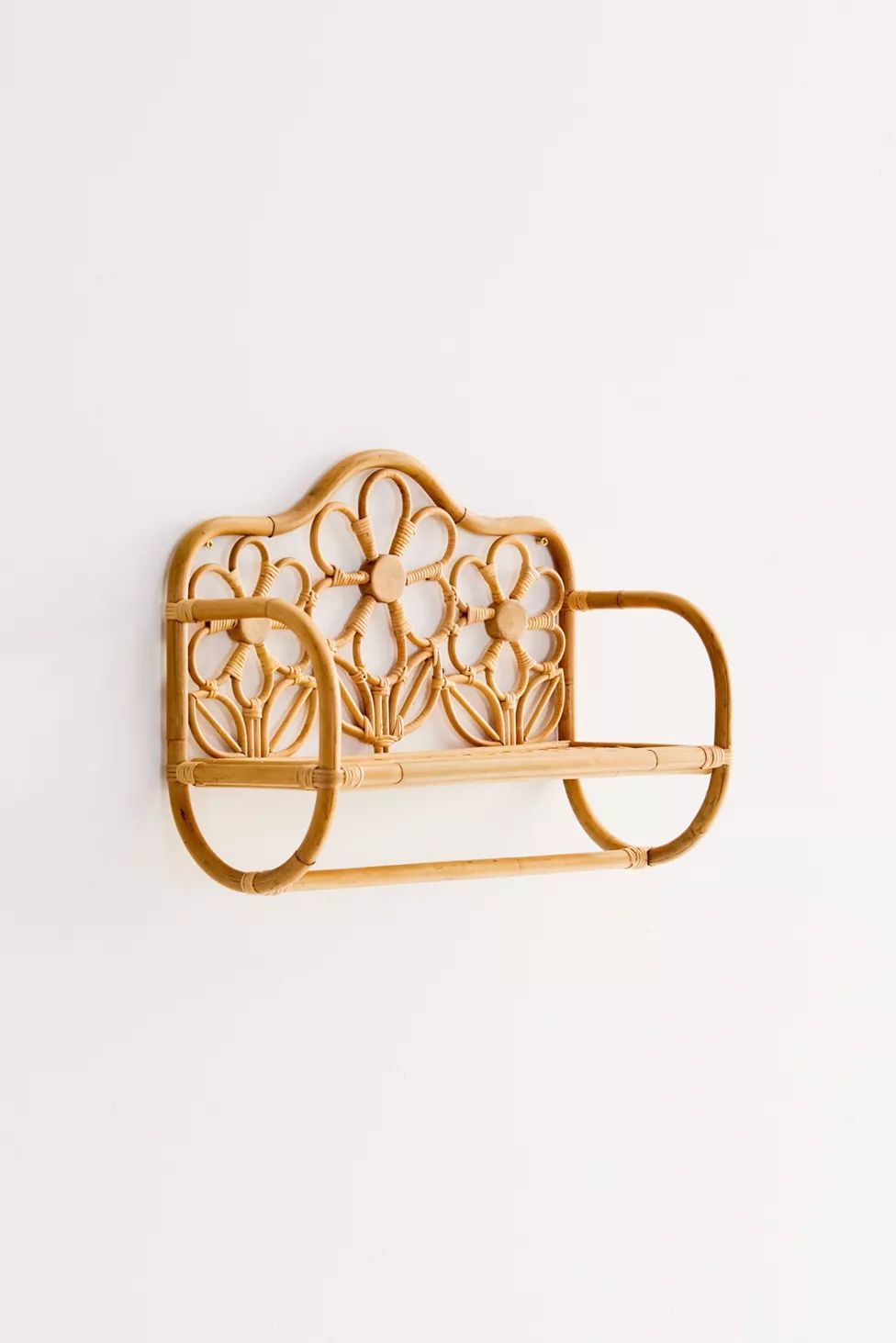 Rattan Daisy Wall Shelf | Urban Outfitters (US and RoW)