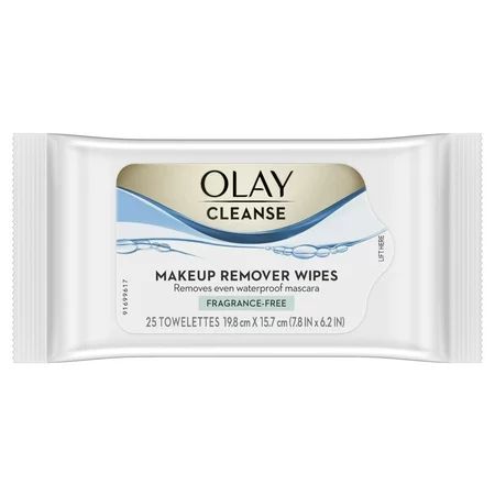 Olay Cleanse Makeup Remover Wipes, Fragrance Free, 25 Count | Walmart (US)