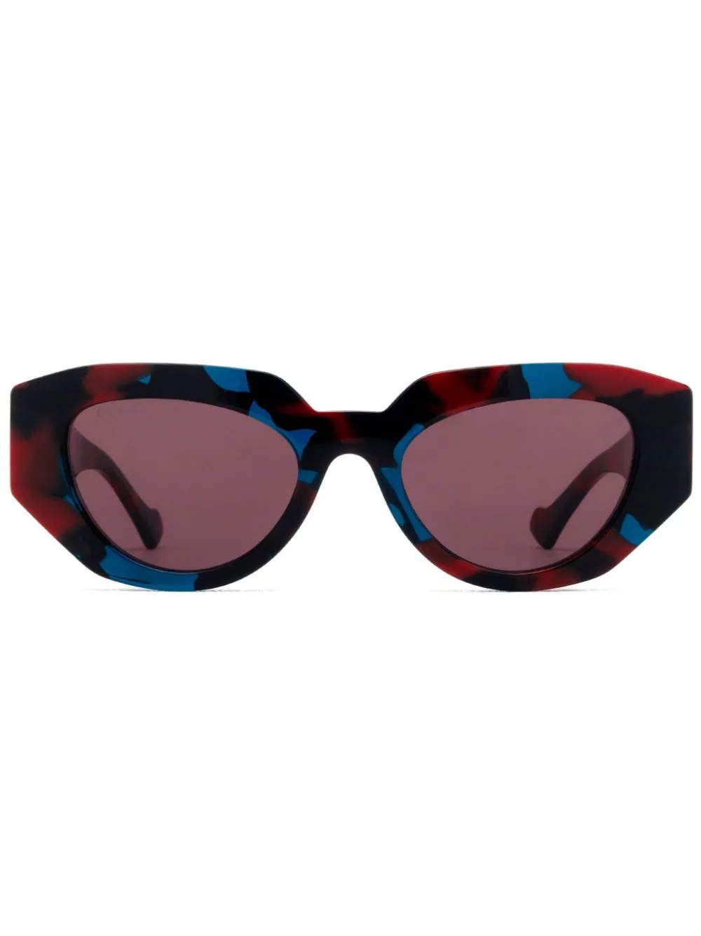 Gucci Eyewear cat-eye frame sunglasses - Brown | Farfetch Global