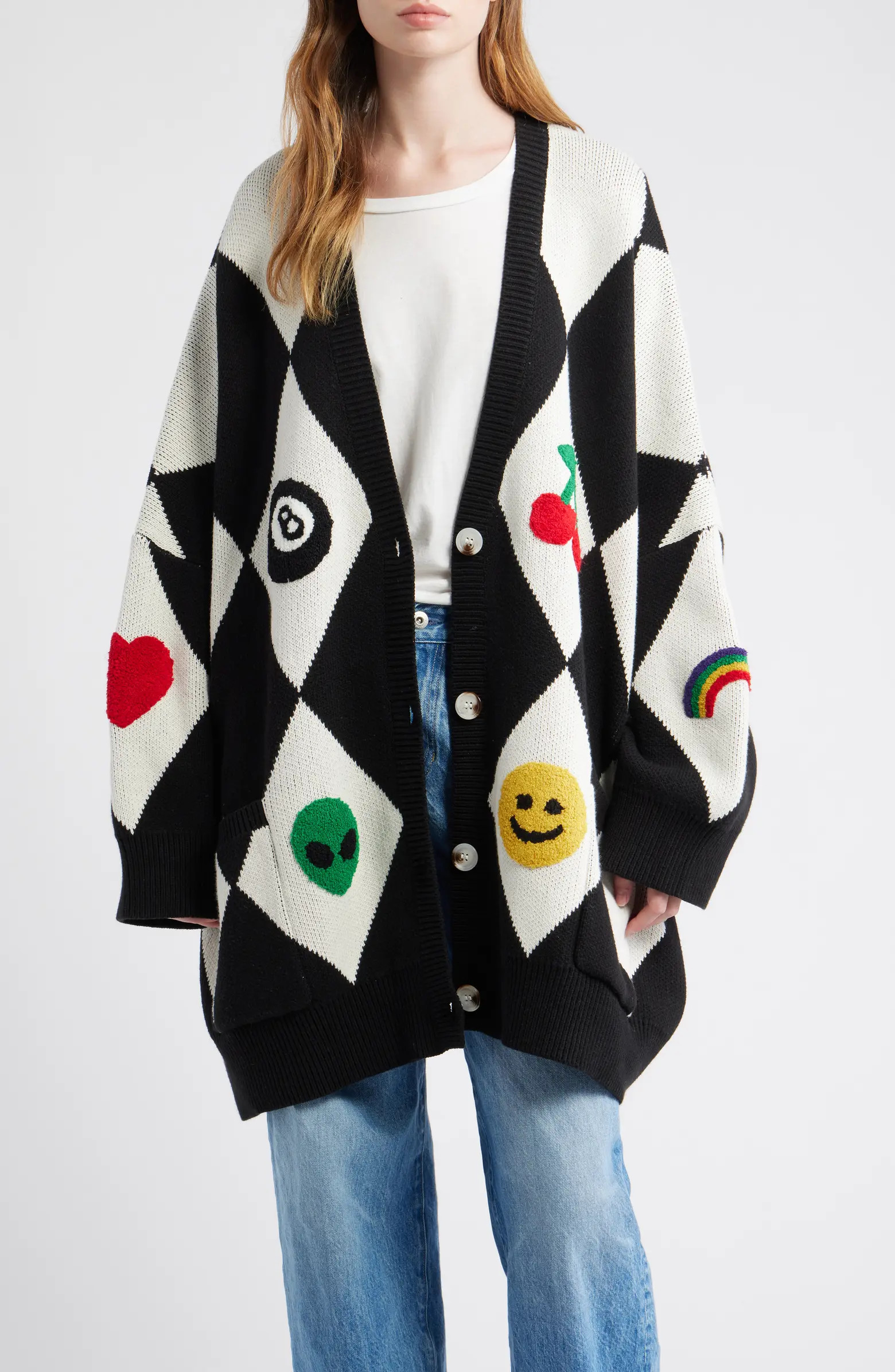 Icon Harlequinn Oversize Cardigan | Nordstrom