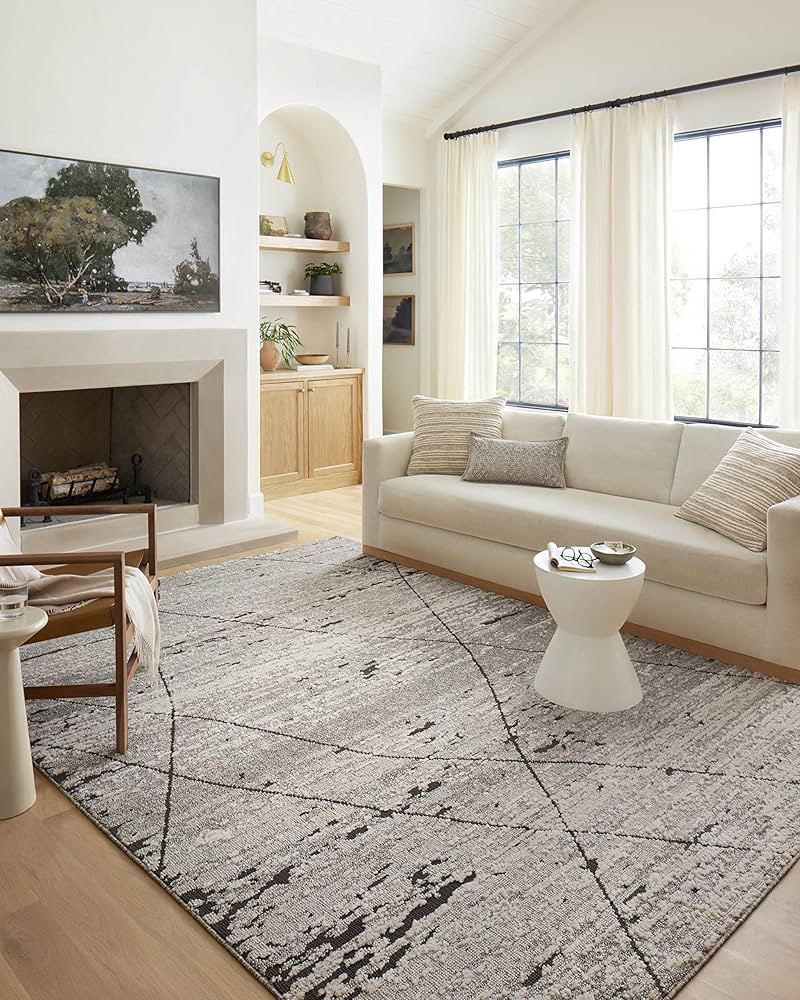 Loloi II Fabian Grey/Charcoal 7'-10" x 10' Area Rug | Amazon (US)