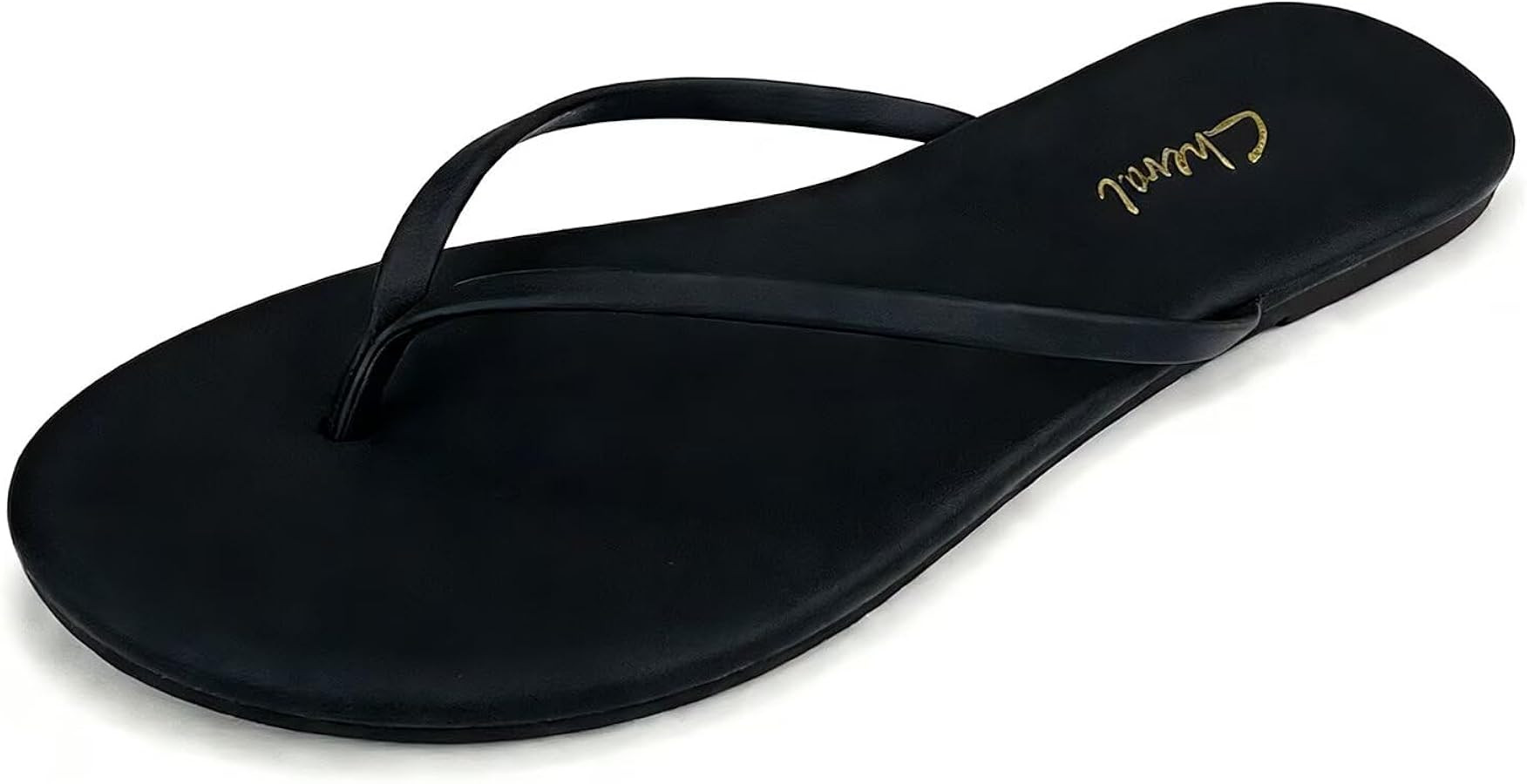 Flat Leather Flip Flops for Women Comfortable,Dressy Slip on Thong Sandals 2026 Summer Vacation E... | Amazon (US)