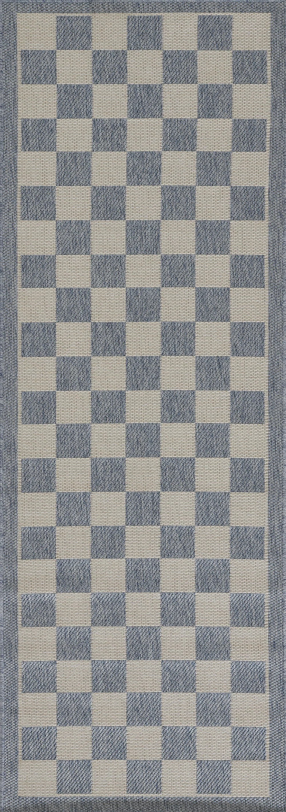 Erin Gates by Momeni Saybrook Check Blue Area Rug | Wayfair North America