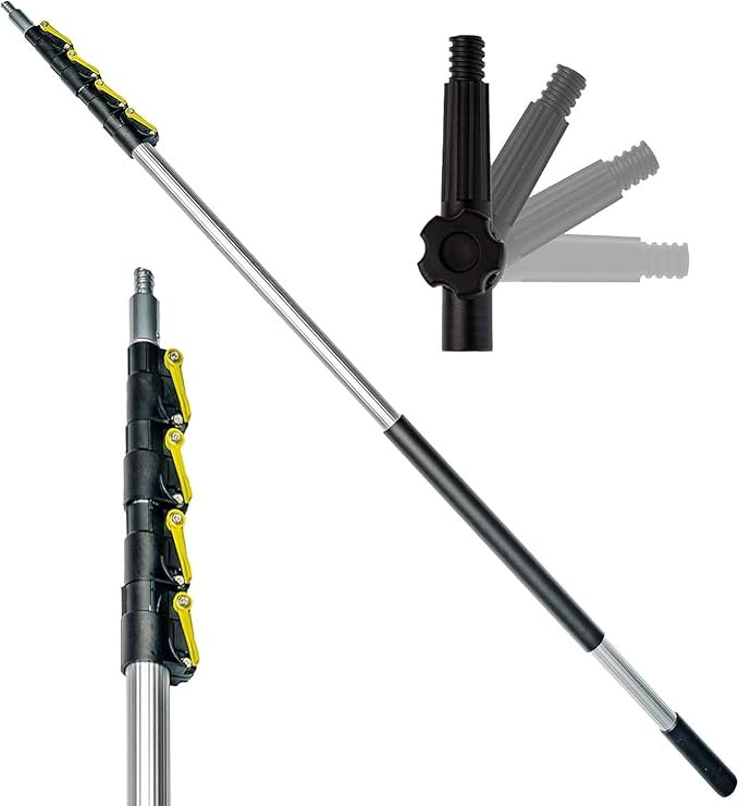 DOCA Telescoping Pole 6-24 Ft - Extension Pole for Cleaning, Feather Duster, Window Washing Kit, ... | Amazon (US)