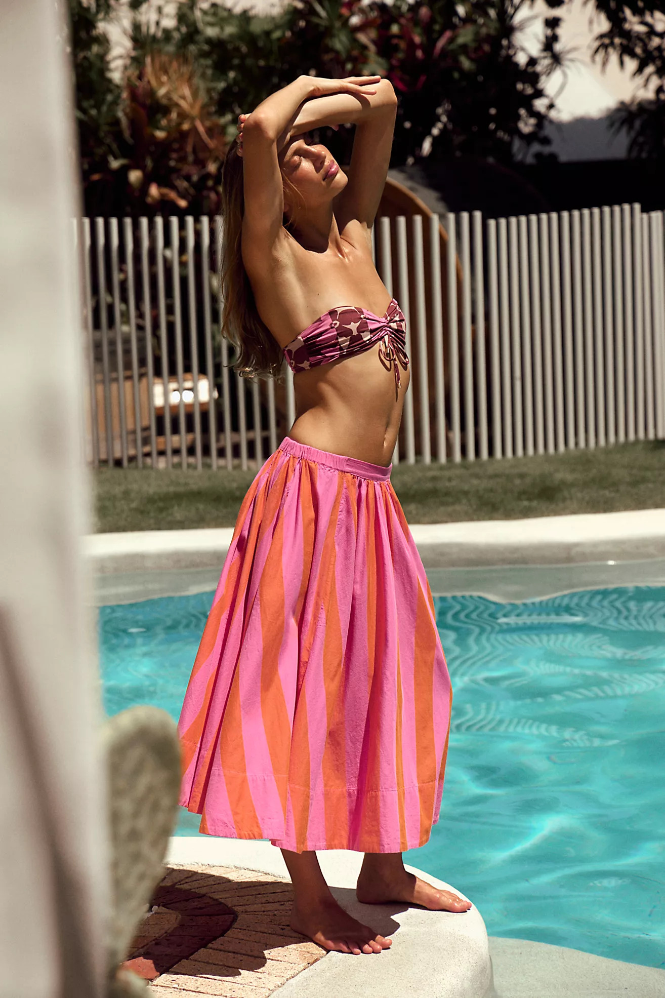 Lowen Striped Midi Skirt | Free People (Global - UK&FR Excluded)