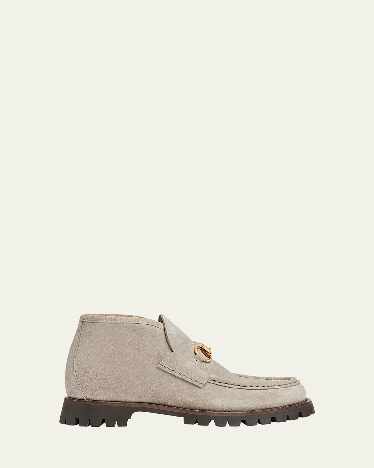 Sylke Suede Bit Moccasin Booties | Bergdorf Goodman