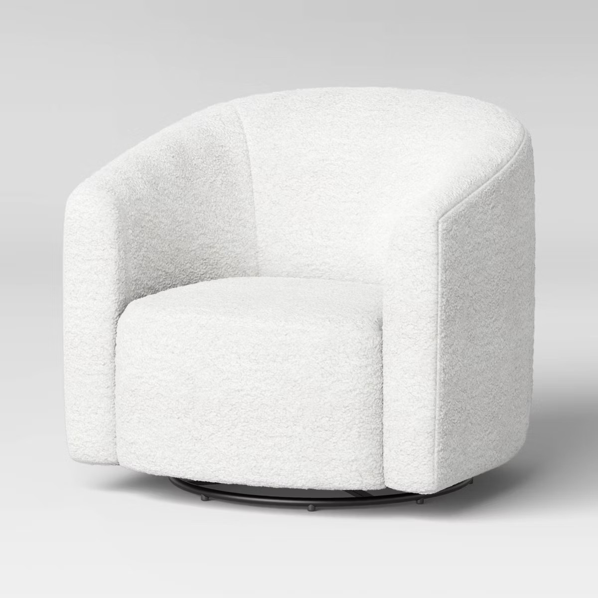 Aveline Large Scale Faux Shearling Swivel Chair - Threshold™ | Target