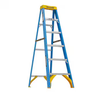 Werner FS100 6-ft Fiberglass Type 1- 250-lb Load Capacity Step Ladder | Lowe's