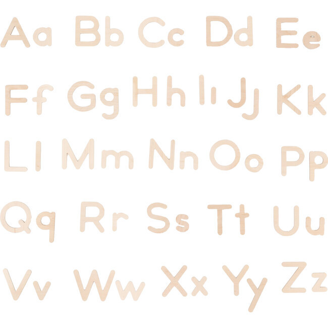 Baby Toys | Kids Toys | Wooden Alphabet Letters (Tan) | Gathre from Maisonette | Maisonette