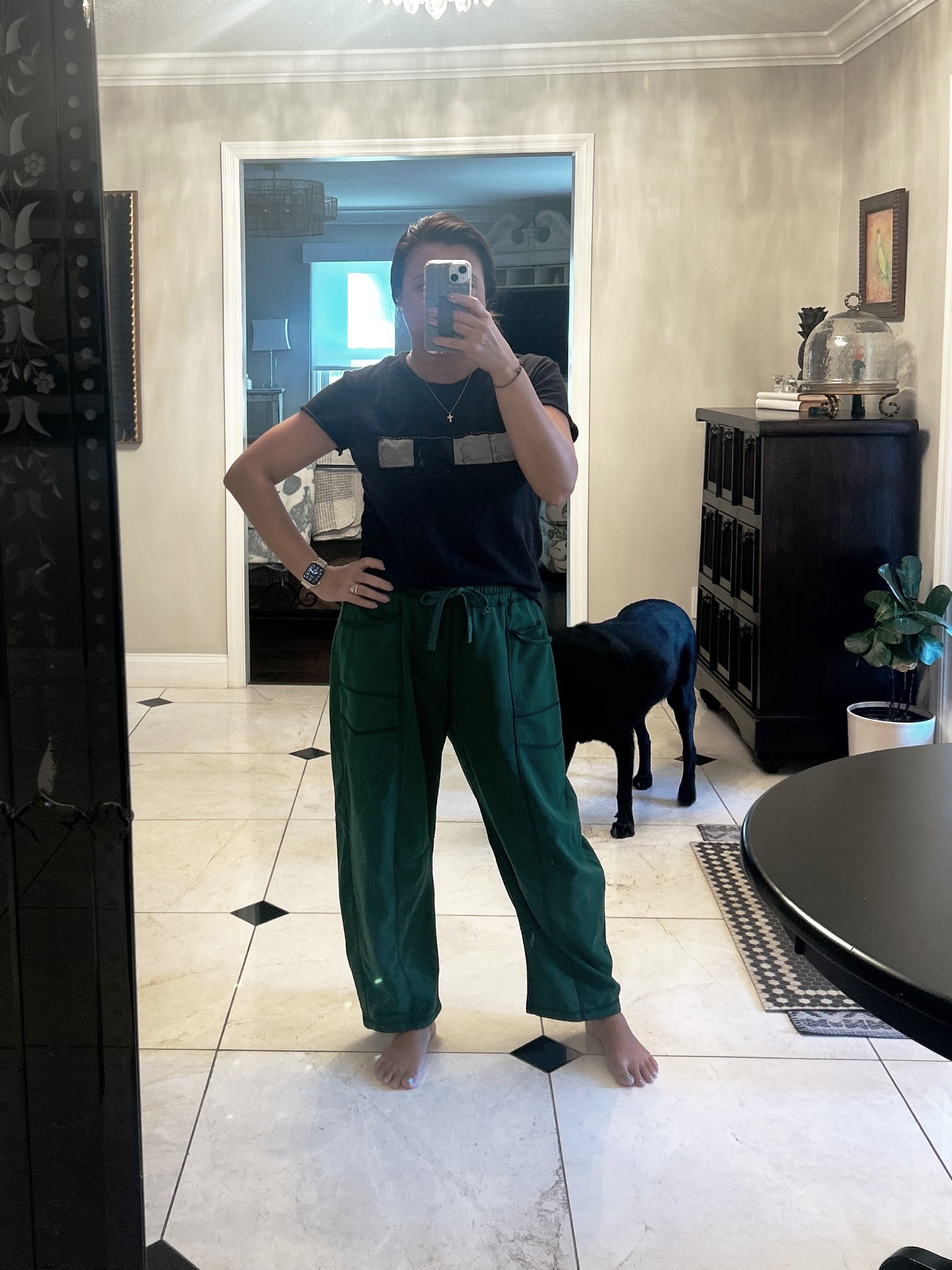 Loved these barrel sweats so much had to get them in multiple colors. This green is perfection. 

#LTKOver40 #LTKmomlife #LTKootd