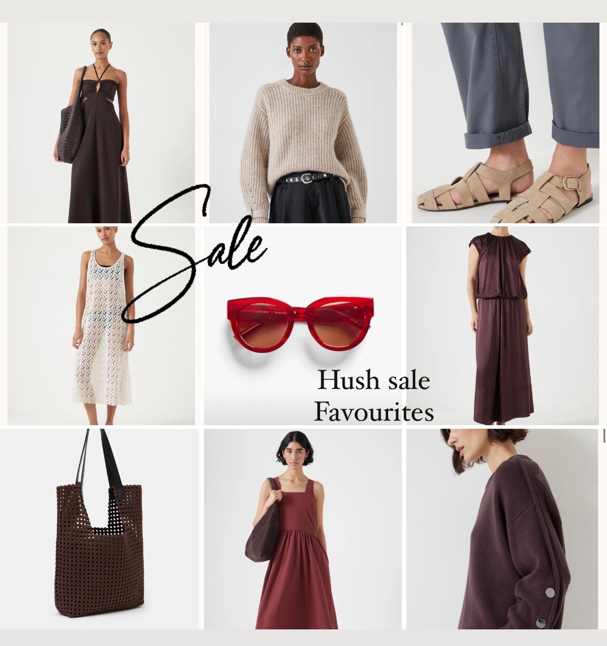 Hush sale edit … 

Some of these pieces are well worth buying out of season! 
The boots are such a lovely shape and wearable heel come autumn and the knitwear a beautifully soft alpaca blend 👌🏻 great bargains now  

#LTKtravel #LTKsummer #LTKsale