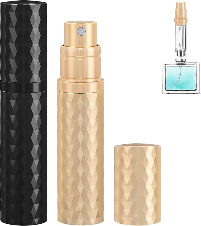 Travel Perfume Atomizer Bottle Refillable - 2-Pack 5ml Leakproof Fragrances Perfume Atomizer, Por... | Amazon (US)