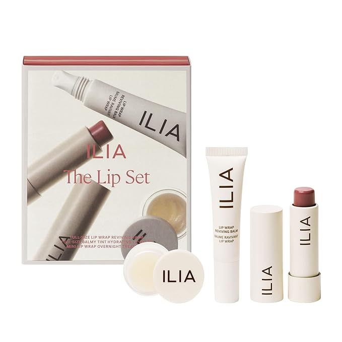 ILIA - The Lip Set Limited Edition 3 Piece Clean Beauty Gift Set | Non-Toxic, Vegan, Cruelty-Free... | Amazon (US)