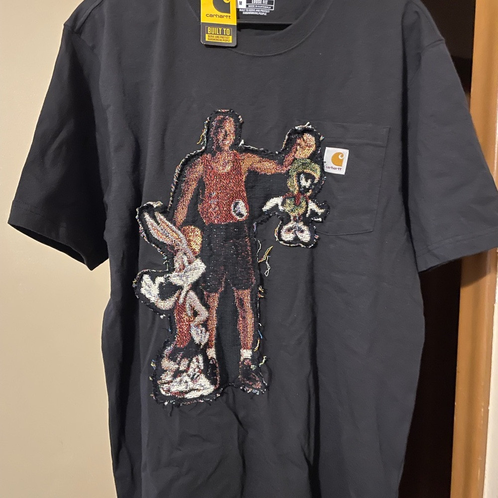 Black Carhartt X Micheal Jordan X looney tunes t shirt | Poshmark