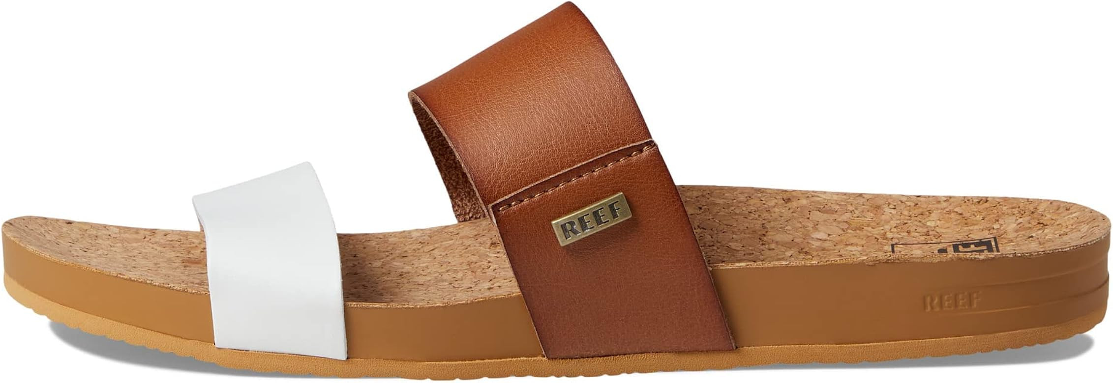 Reef Womens Sandals Vista | Vegan Leather Slides for Women With Cushion Bounce Footbed | Amazon (US)