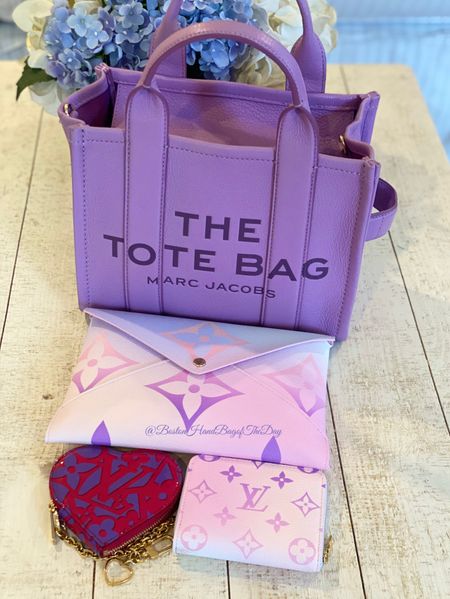 Happy Tote Tuesday! Using my Marc Jacobs Mini Tote Bag in Orchid. Matched some LV Slgs: Large Kirigami from Spring in the City, matching Zippy Coin and Valentine’s Heart Coin Purse. 

#LTKSeasonal #LTKitbag #LTKstyletip