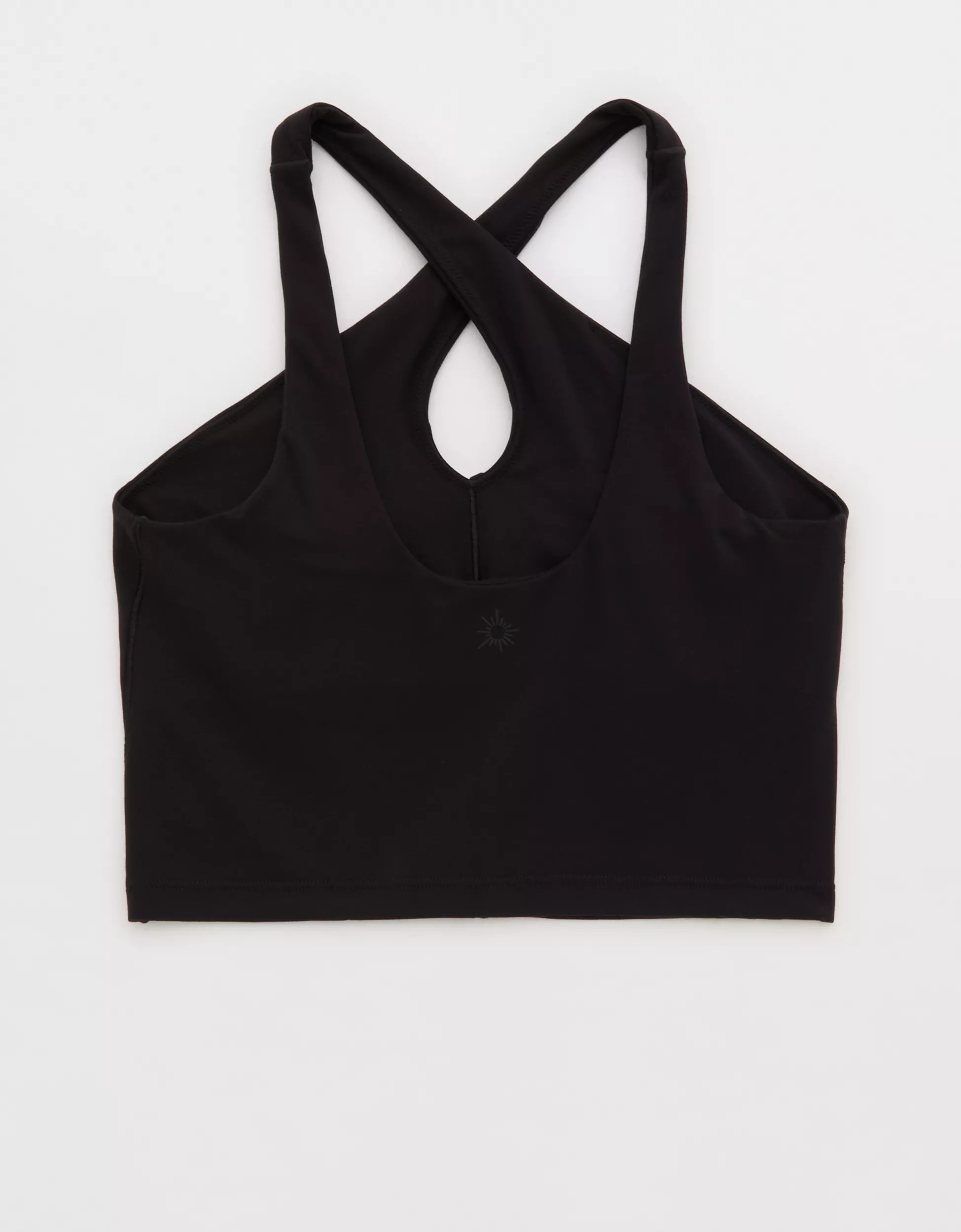 OFFLINE By Aerie Real Me XTRA Criss Cross High Neck Sports Bra | American Eagle Outfitters (US & CA)