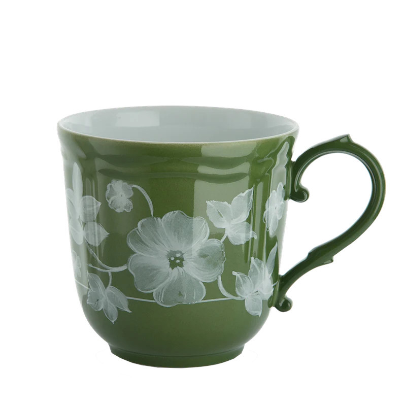 Ginori Floral Mug Green | Cabana Magazine