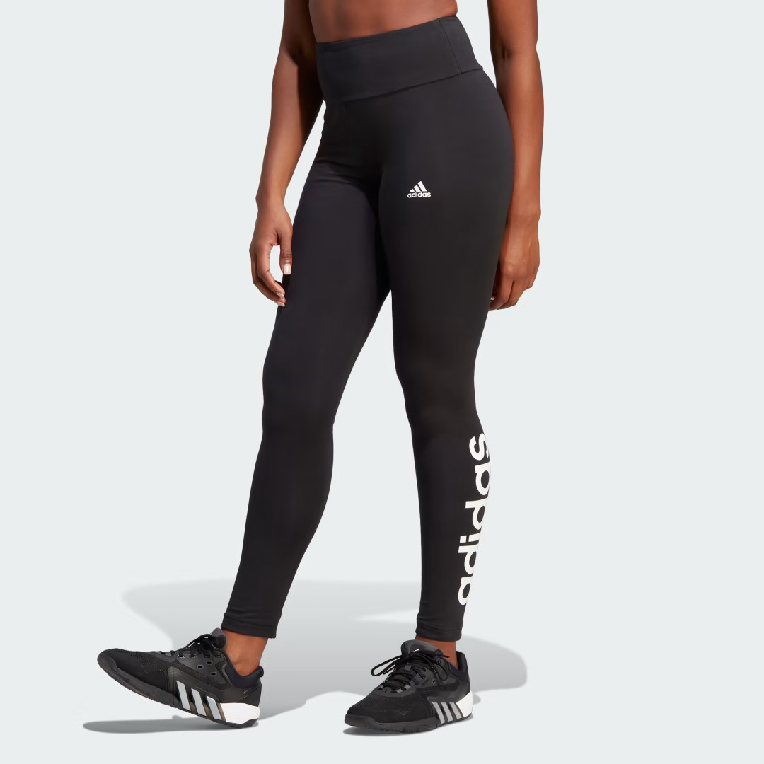 adidas LOUNGEWEAR Essentials High-Waisted Logo Leggings Black XS Womens | adidas (US)