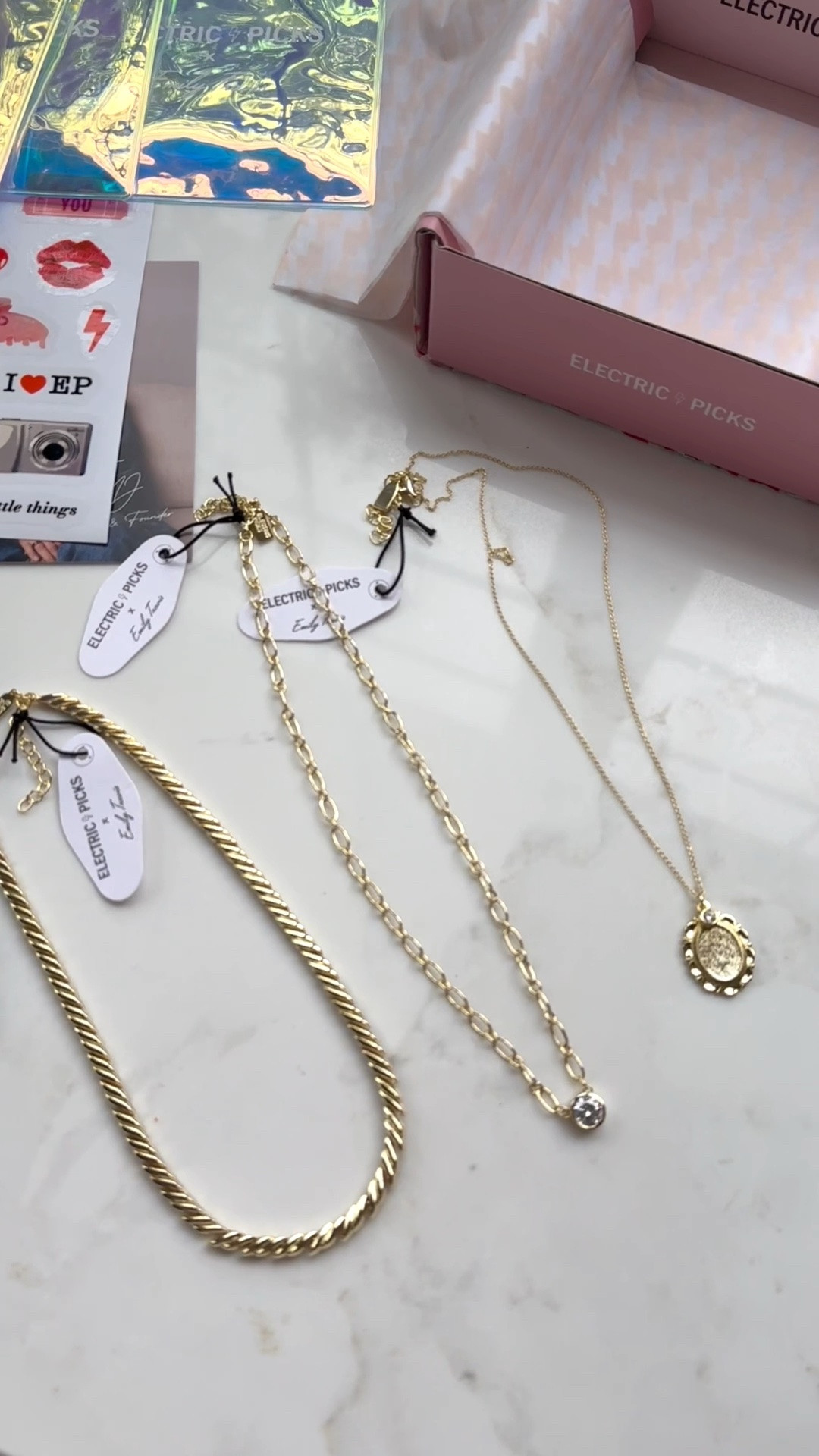 Completely in love with these @electricpicks necklaces! Wow! So beautiful and can be worn all together or separately 😍🫶🏼

#LTKootd #LTKgrwm #LTKdayinmylife