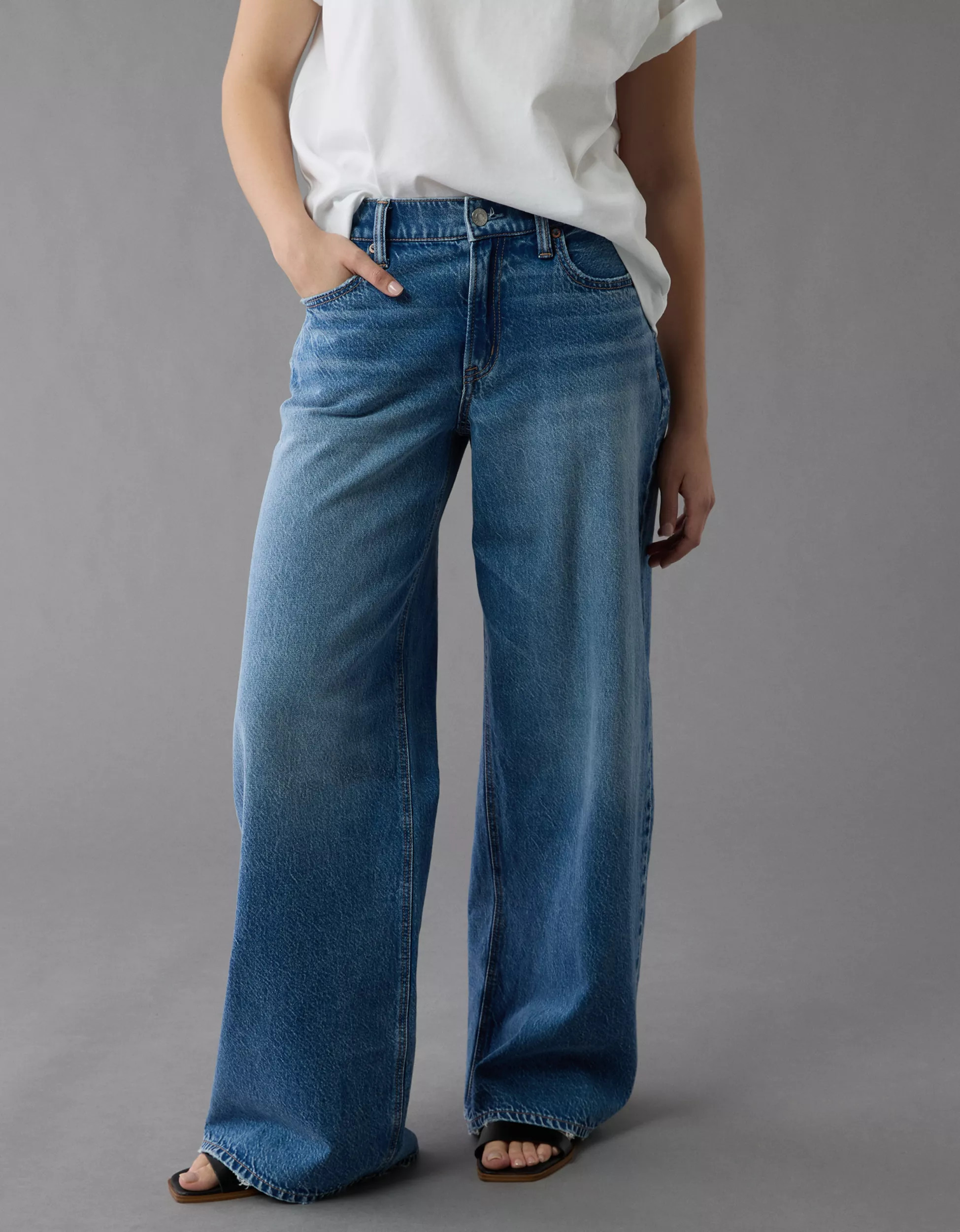 AE Strigid Low-Rise Ultra Wide-Leg Jean | American Eagle Outfitters (US & CA)