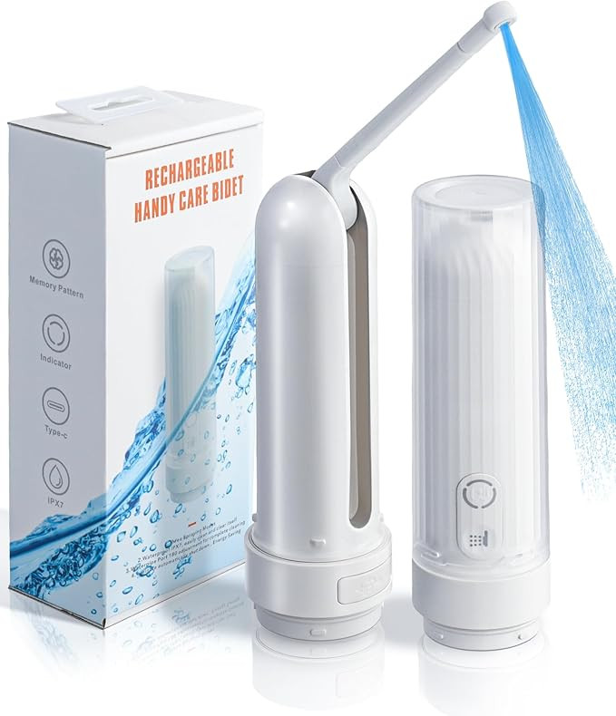 Portable Bidet - Handheld Travel Bidet with 3 High Pressure Options Bidet Sprayer, USB-C Recharge... | Amazon (US)