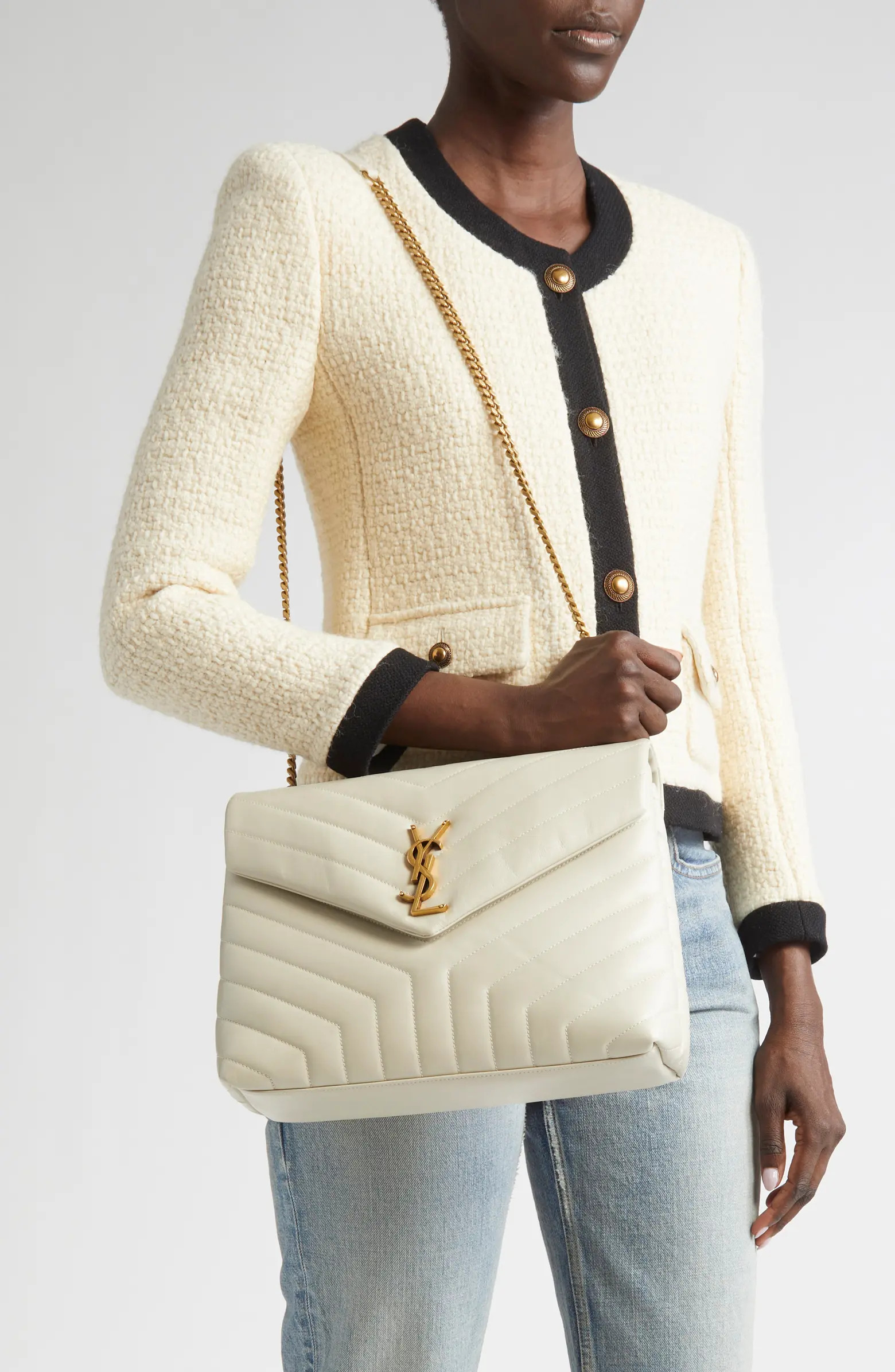 Medium Loulou Matelassé Leather Shoulder Bag | Nordstrom