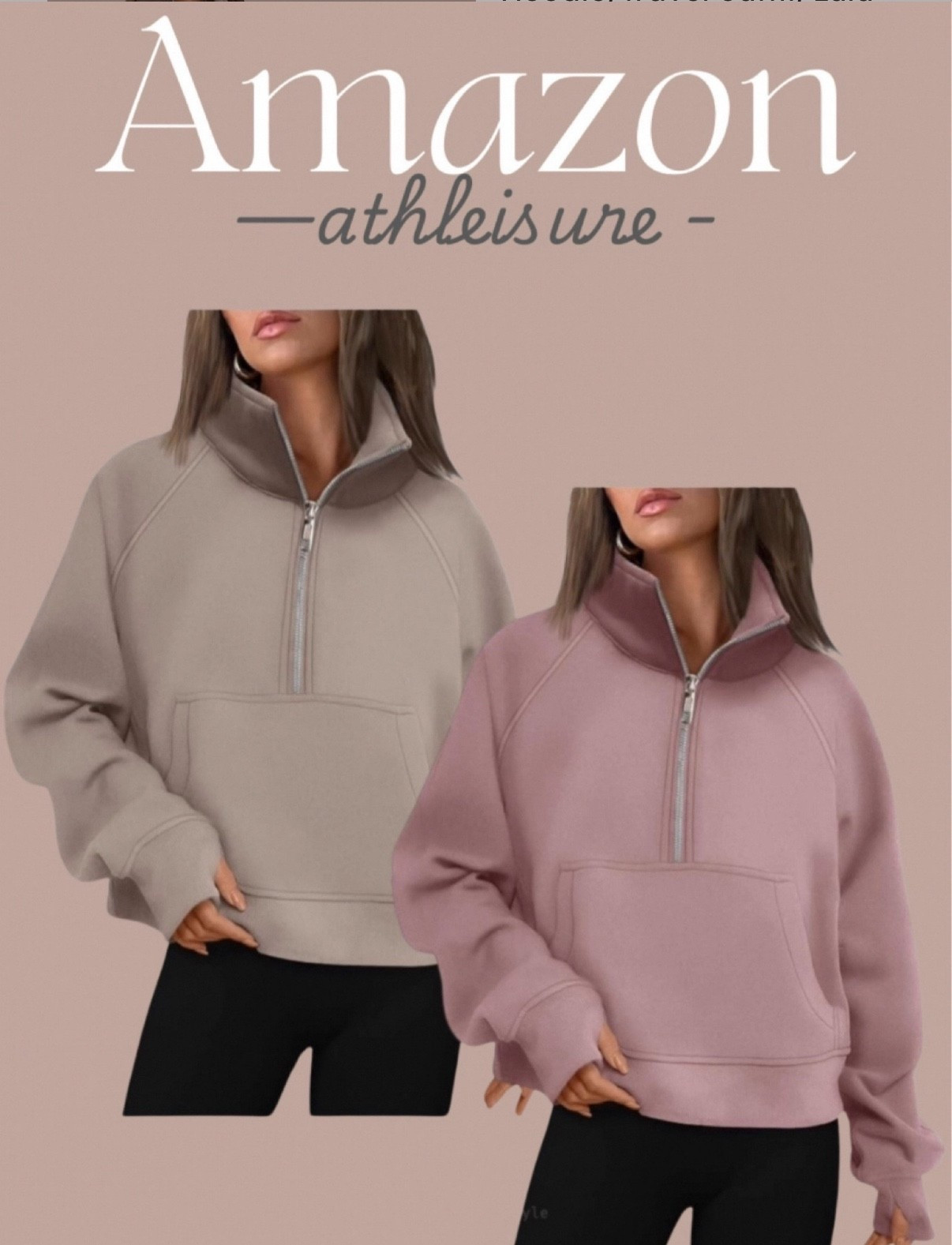 Athleisure from Amazon 
Hoodie, travel outfit, Lulu look a like, Amazon finds, Amazon fashion, gym outfit, errands outfit, loungewear #LTKFitness 

#LTKActive #LTKTravel #LTKFindsUnder50