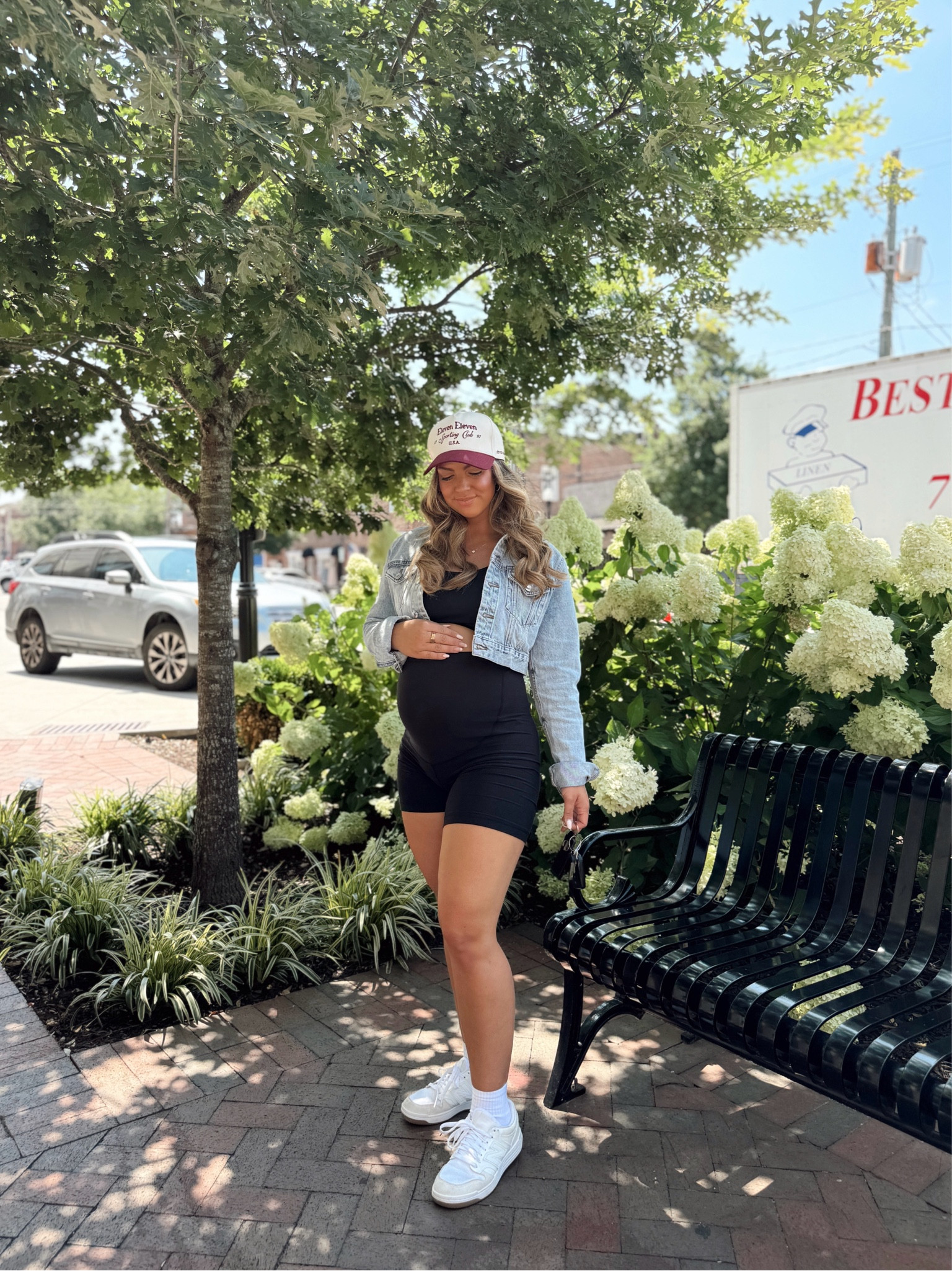 34w baby appointment outfit! Best maternity bike shorts!

#LTKBaby #LTKBump