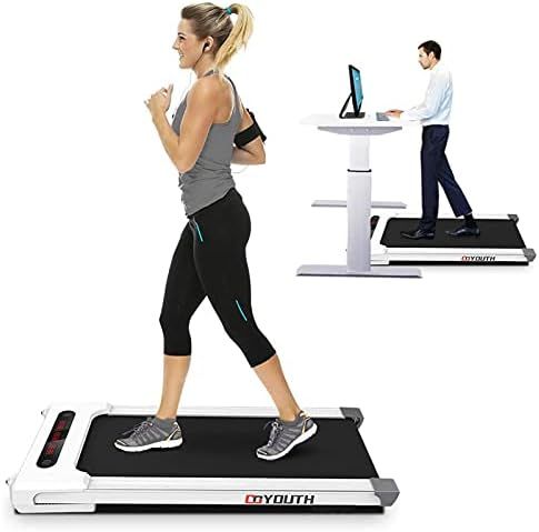 Goyouth 2 in 1 Under Desk Electric Treadmill Motorized Exercise Machine with Wireless Speaker, Re... | Amazon (US)