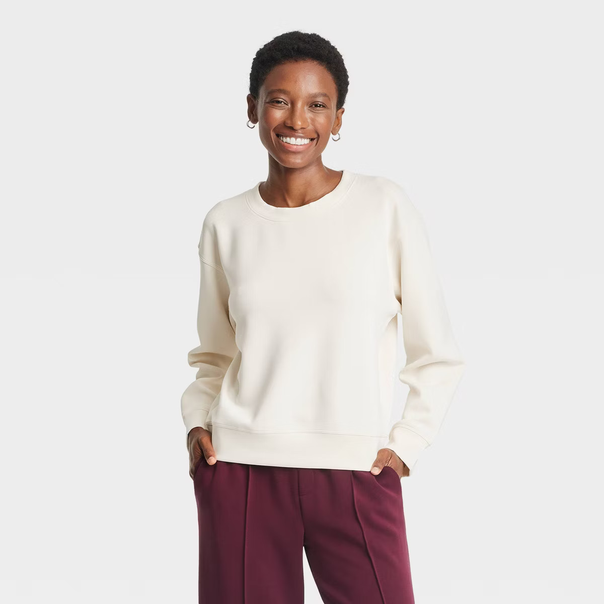Women's Sandwash Pullover Sweatshirt - A New Day™ | Target