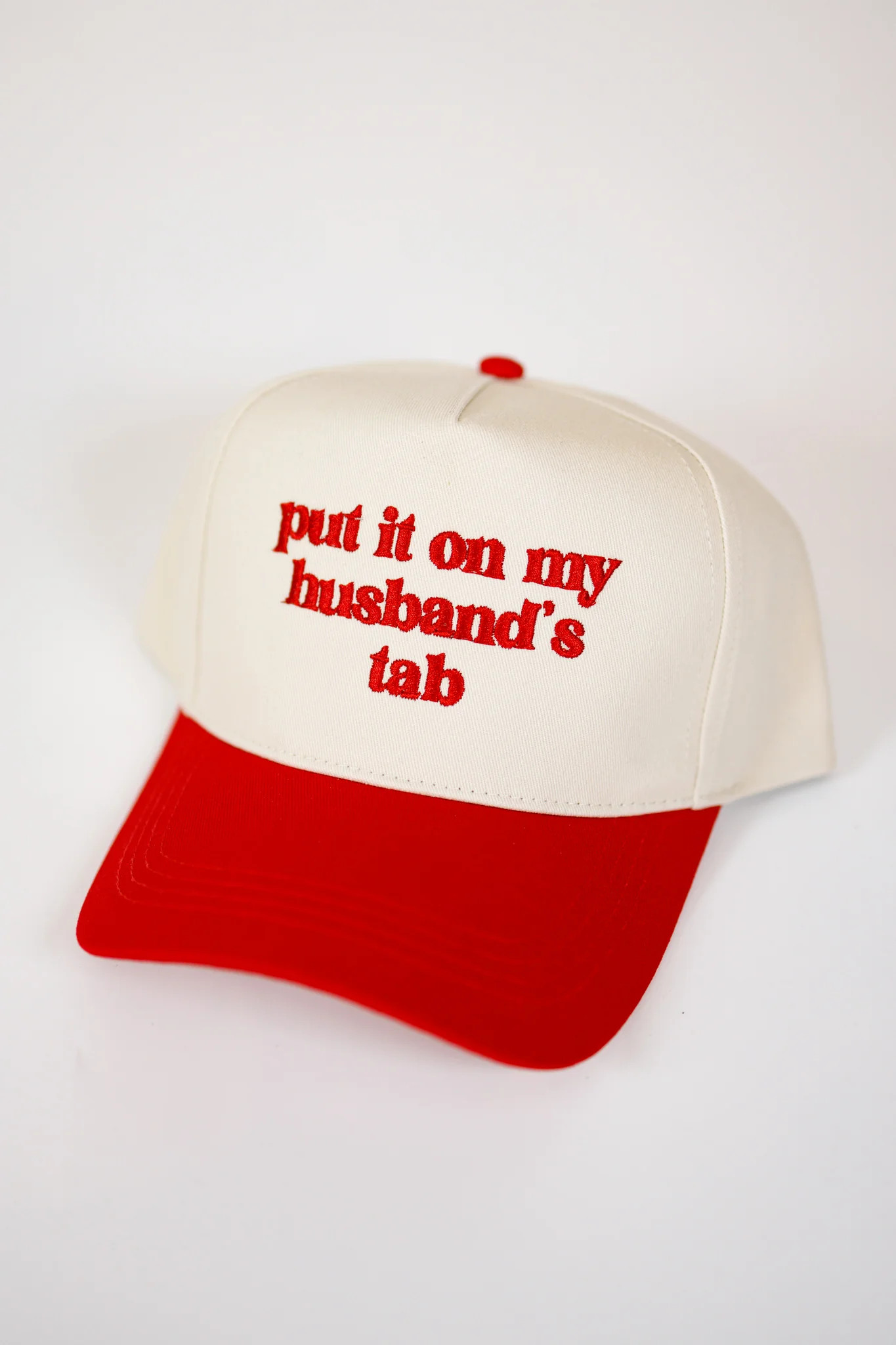 Put it on My Husband's Tab Hat, VARIOUS RED | Jaxe + Grace Boutique