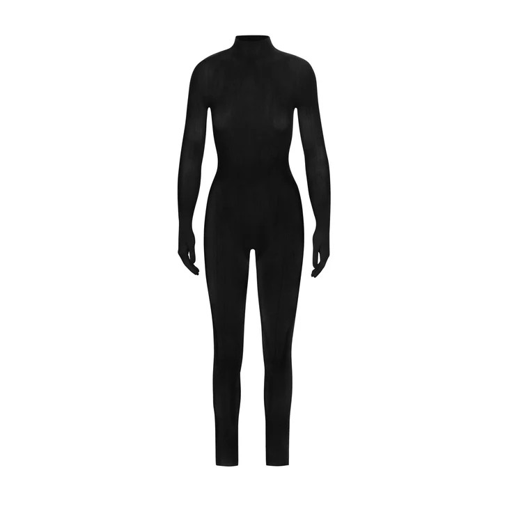 SHEER MESH MOCK NECK CATSUIT | SKIMS (US)