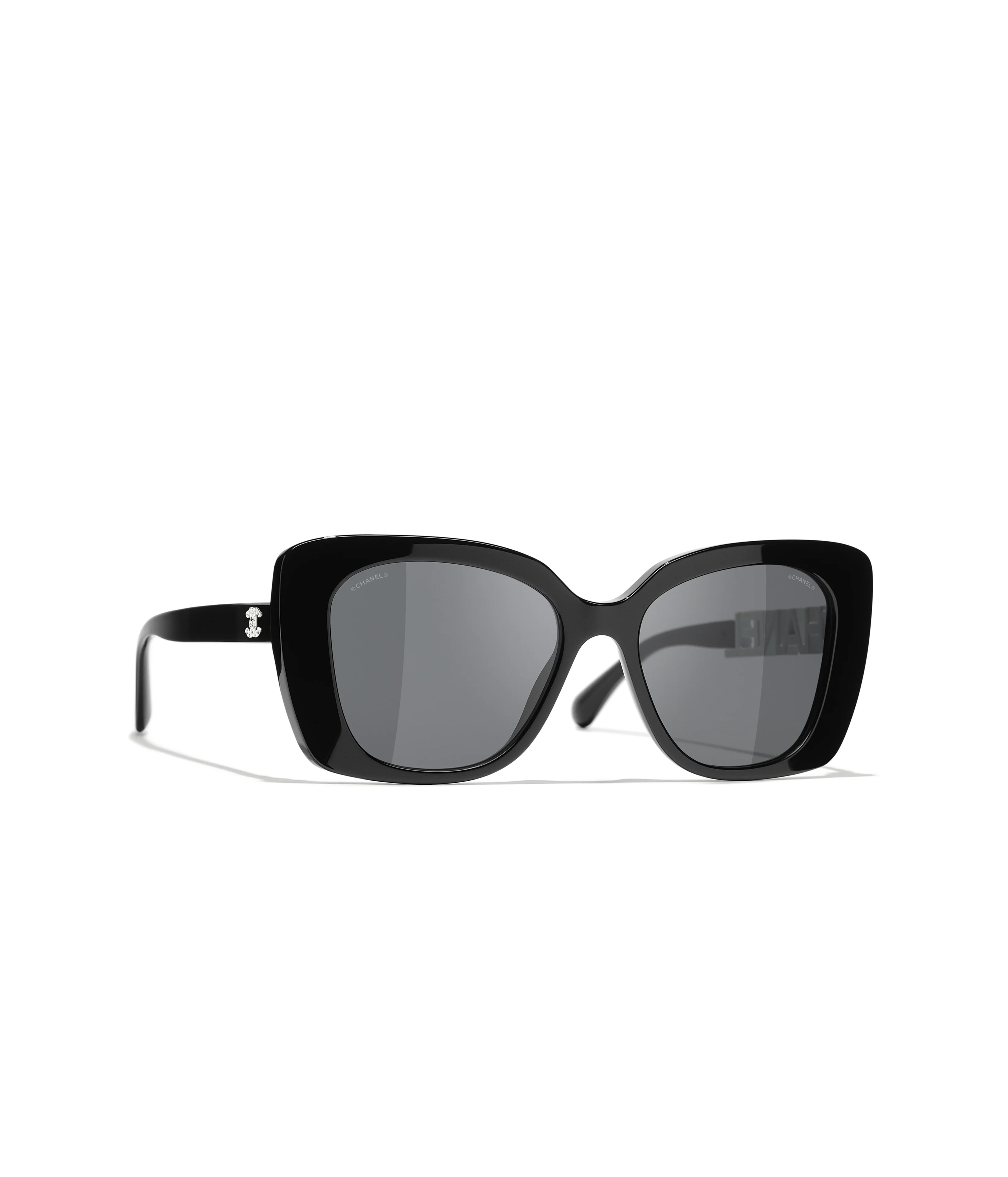 CHANEL Sunglasses: Square Sunglasses, acetate &amp; strass &mdash; Fashion | CHANEL | CHANEL | Chanel, Inc. (US)