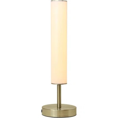 Arwilda 16" Dimmable LED Cylinder Table Lamp with USB Charging Port, 3 Color Temperatures, Modern, Minimal, Night lamp, Desk Lamp for Living Room, Be | Wayfair North America