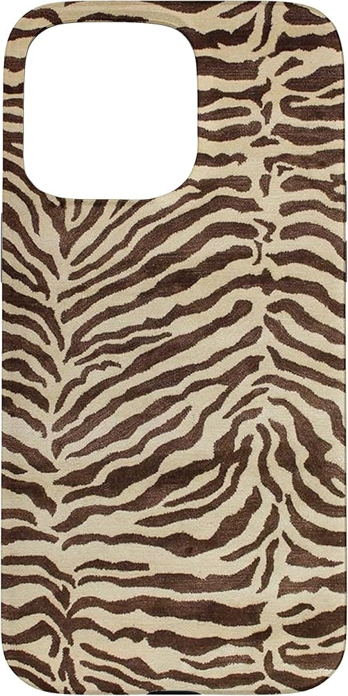 Aesthetic Vintage Zebra Brown Chocolate Pattern Case for iPhone 15 Pro Max | Amazon (US)