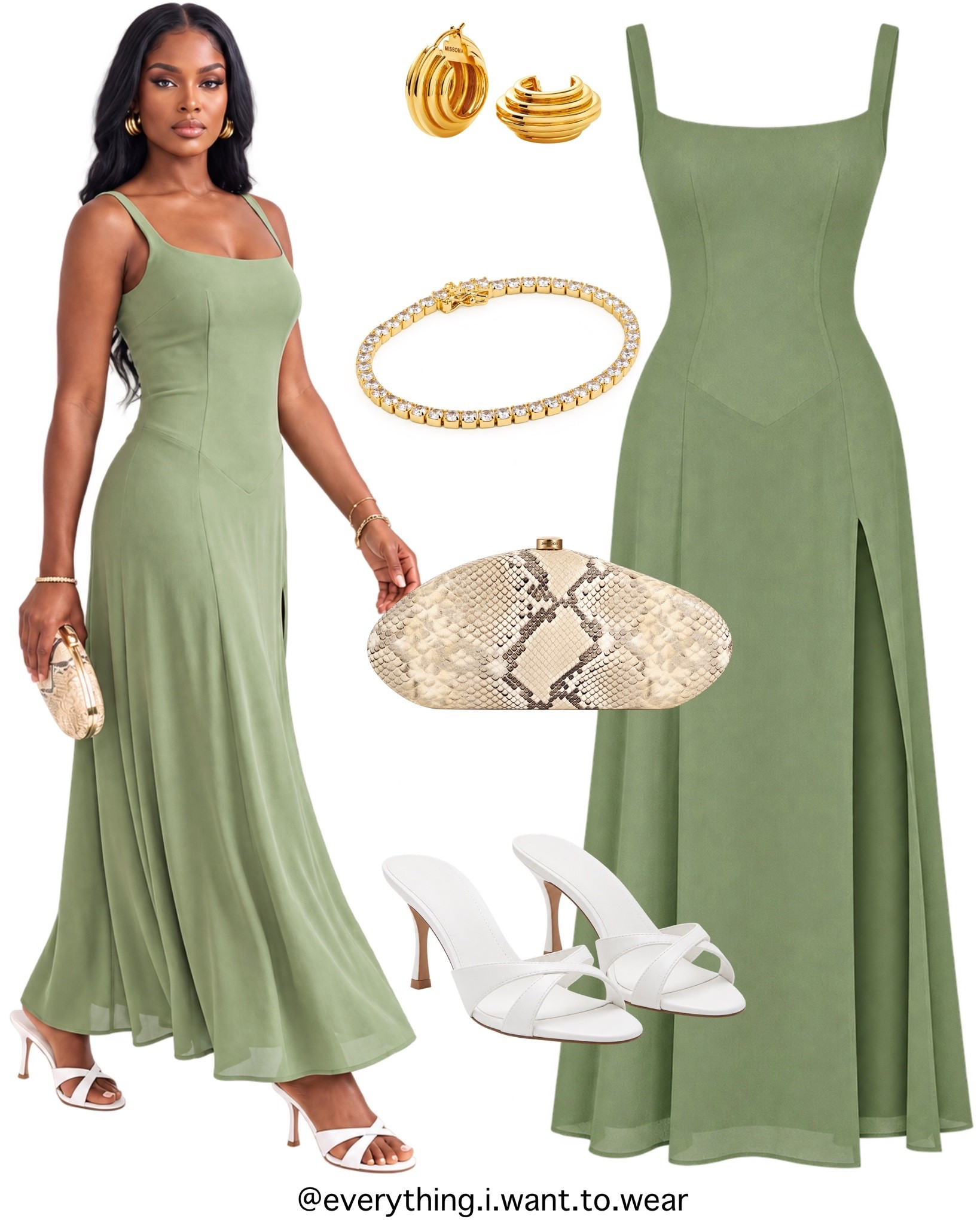 FRIDAY NIGHT GLAM 💚🖤💙

3 statement looks, 0 regrets — pick your color

Sage green with a leg slit, cutout black with gold hardware, and a turquoise ruffle set that stops the scroll

Swipe to see all 3 →

Evening dress, glam outfit, formal dress, party dress, going out outfit, cutout dress, ruffle set, night out outfit, statement look, cocktail dress #EveningWear #OOTD #GlamOutfit #FormalDress #StyleInspo
