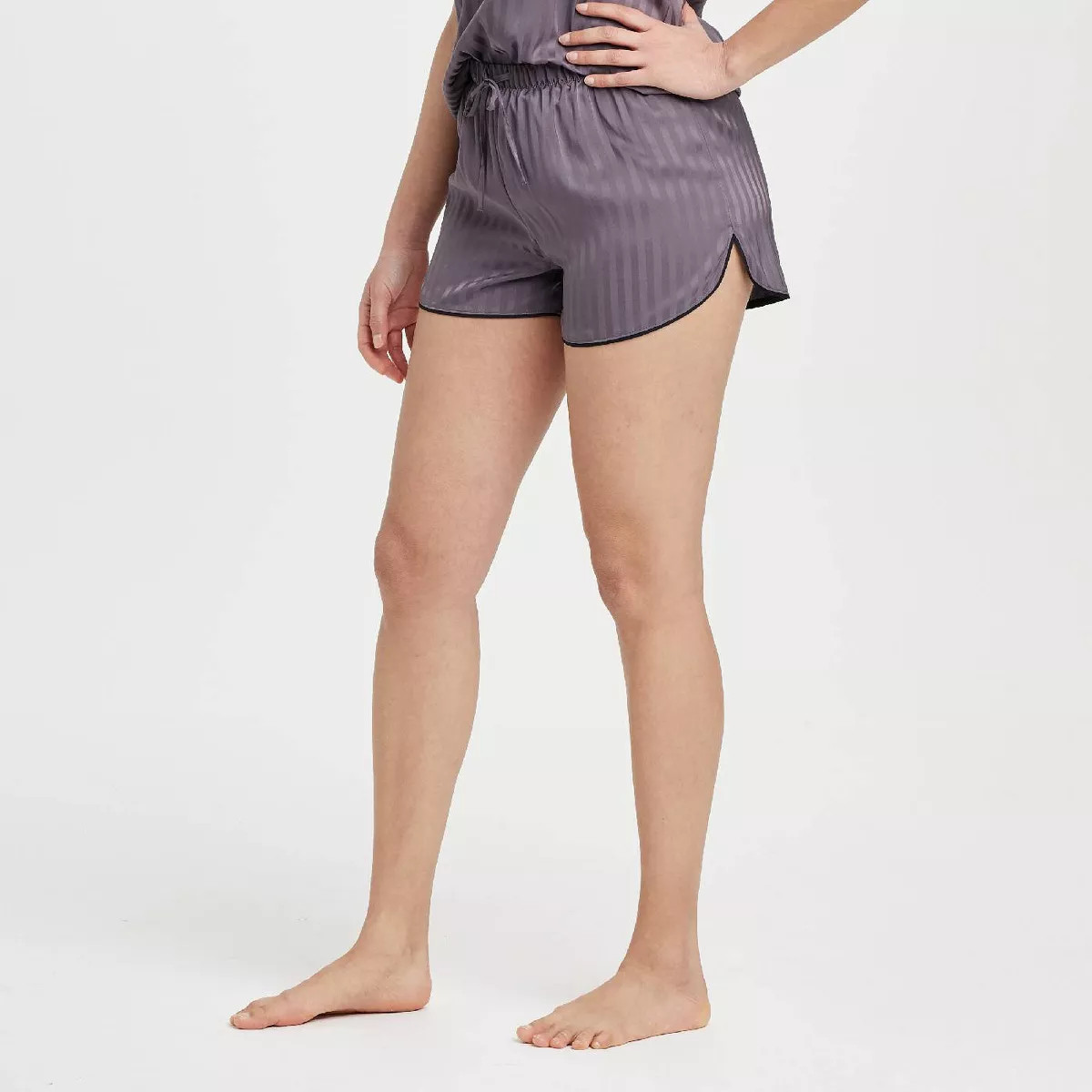 Women's Luxury Collection Shadow Striped Satin Pajama Shorts - Auden™ | Target