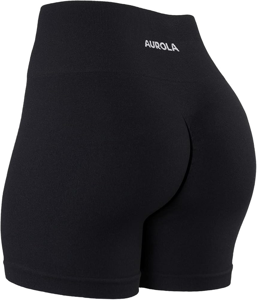 AUROLA Power Scrunch Butt Workout Shorts for Women Seamless Gym Shorts High Waist Tummy Control Y... | Amazon (US)