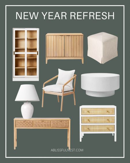Refresh the new year with some new furniture and decor pieces!


Target finds, studio McGee, McGee and Co, white cabinet, accent chair, small cabinet, side table, white coffee, table, ottoman, pouf



#LTKstyletip #LTKSeasonal #LTKhome