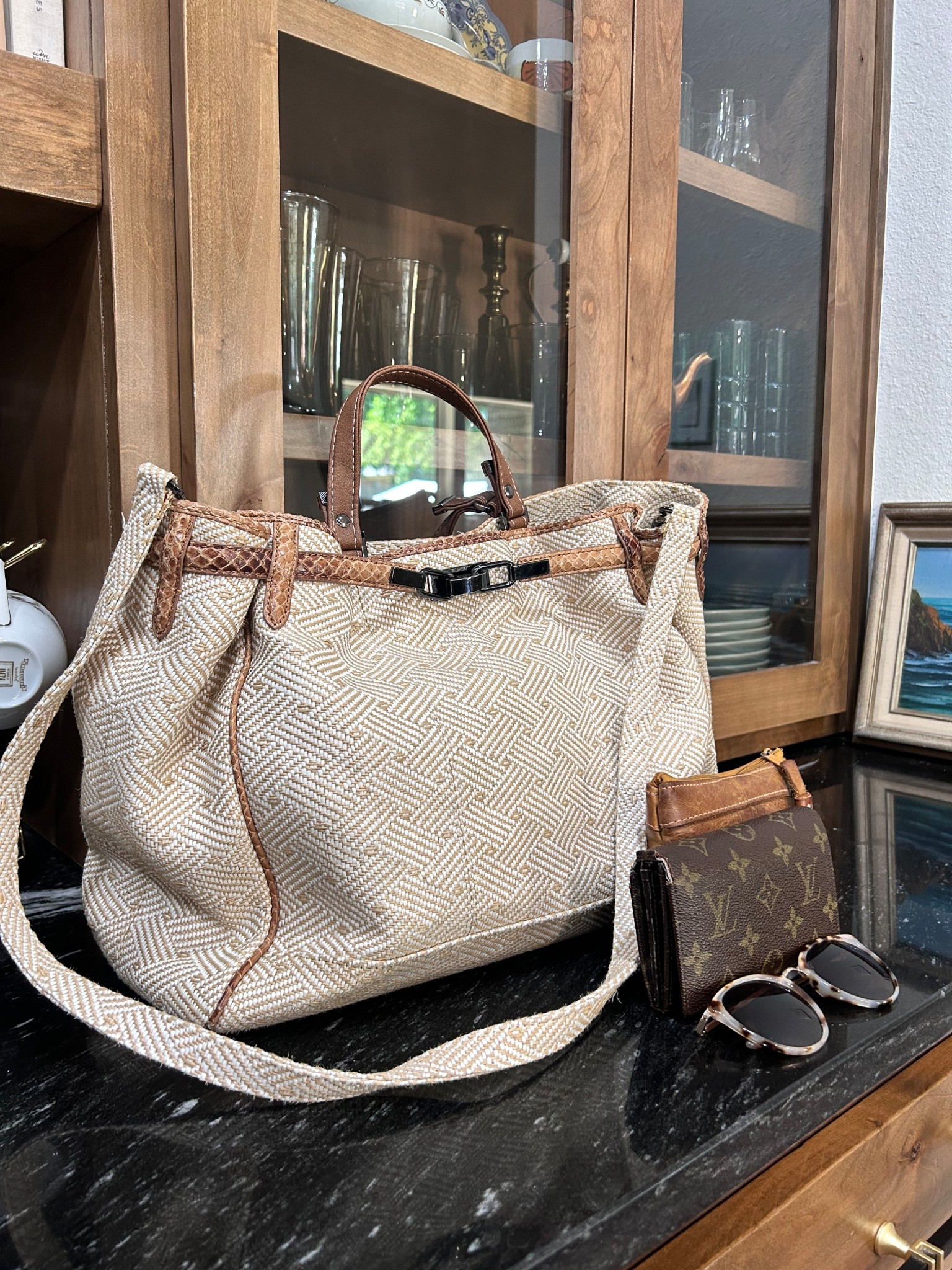 This bag has a really neat backstory—
Every fall, I visit Cape Cod with my family, and my dad and I go thrifting!

One year, I saw this bag and left without it. I got in the car and couldn’t stop thinking about that bag, so my dad said to just go back and get it! 

I hustled to the door but it was already locked, and they opened it, asking if I forgot something. I told them I wanted to buy that bag, actually!

It was only $25, how could I leave it there?!

They had already shut down the registers, but that day happened to be my birthday, and I’d mentioned it in the store while checking out.

To my surprise, they gifted me the purse! I sourced it at the Airbnb after to find out it was worth quite a bit! 

Sadly, the straps broke not too long after, hence why it was donated.

I saved for years to get it fixed, and then last month, my friend showed me a custom bag her husband had made for her (it’s Lord of the Rings themed!!) and I figured the lady who made her bag, surely could fix mine?

Indeed she could, and for $30! A steal!

So, I’ve got my bag back, and I’m so happy to use it again. 

It’ll be perfect for the summertime 🌞

#LTKstorytime