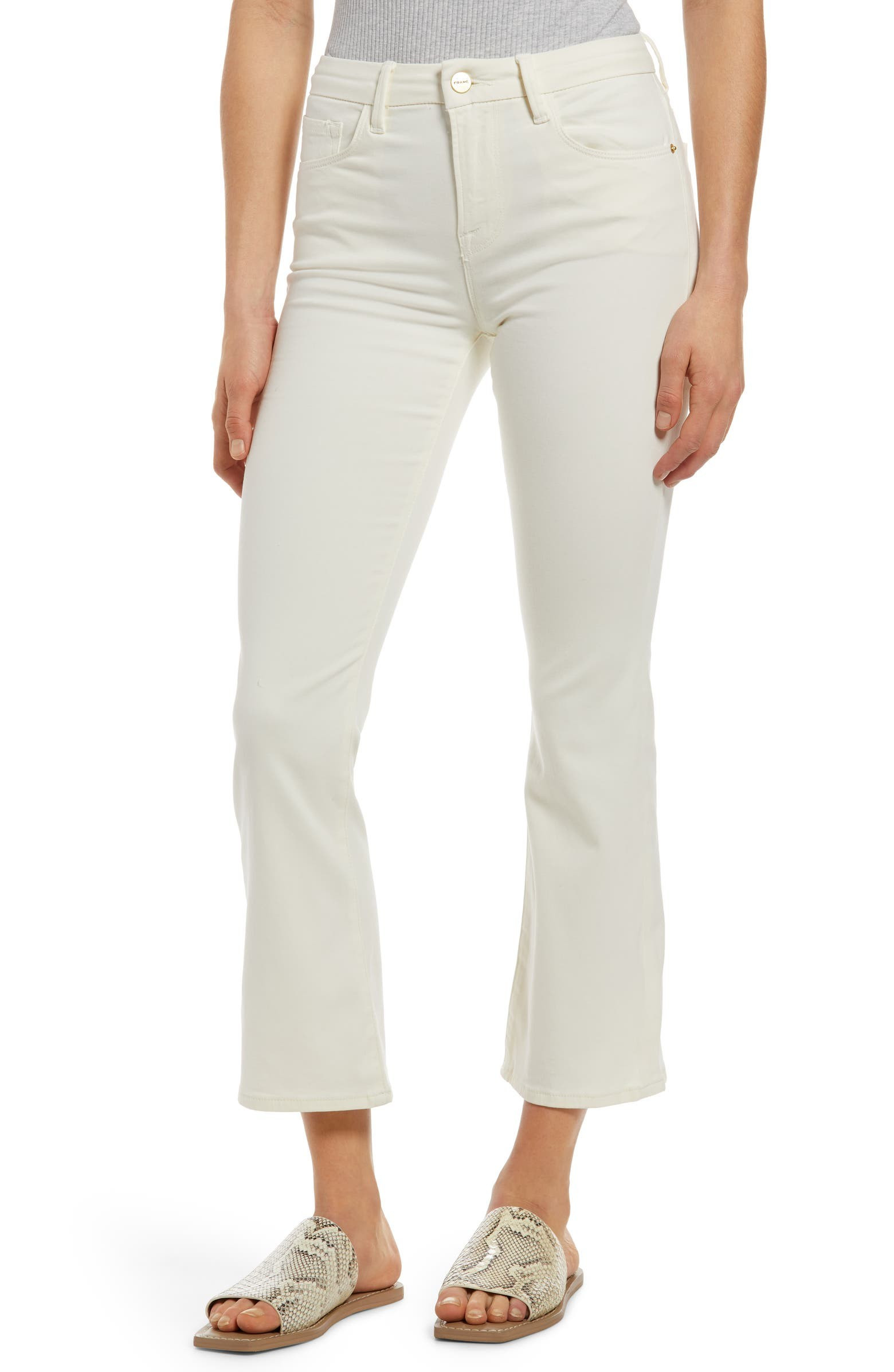 Le Crop Mini Bootcut Sateen Jeans | Nordstrom