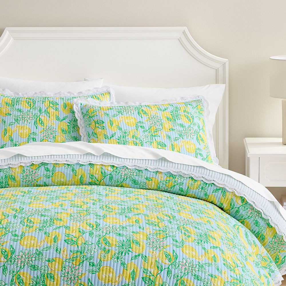 Lilly Pulitzer Make Lemonade Quilt | Pottery Barn Teen