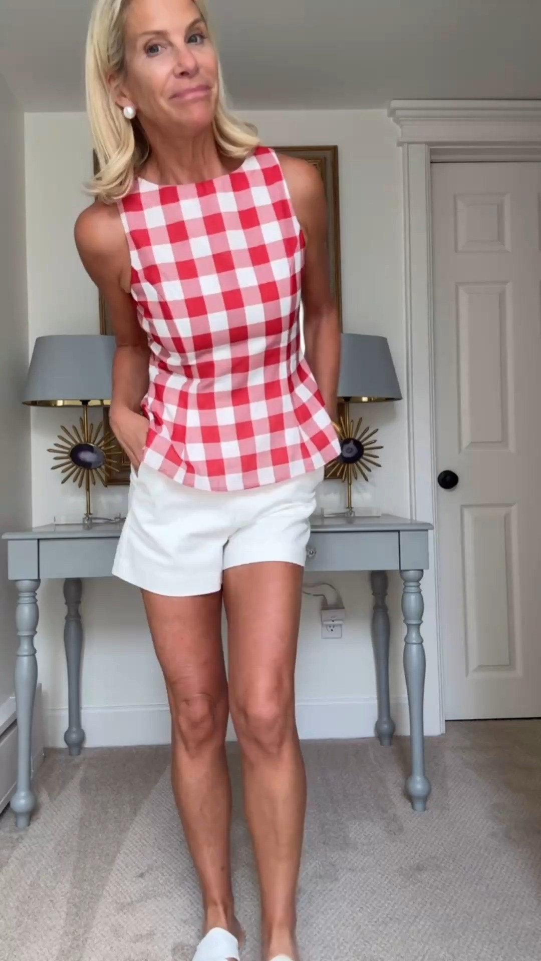 Red Gingham Matching Set for Summer 

 #LTKootd #LTKSeasonal #LTKOver40