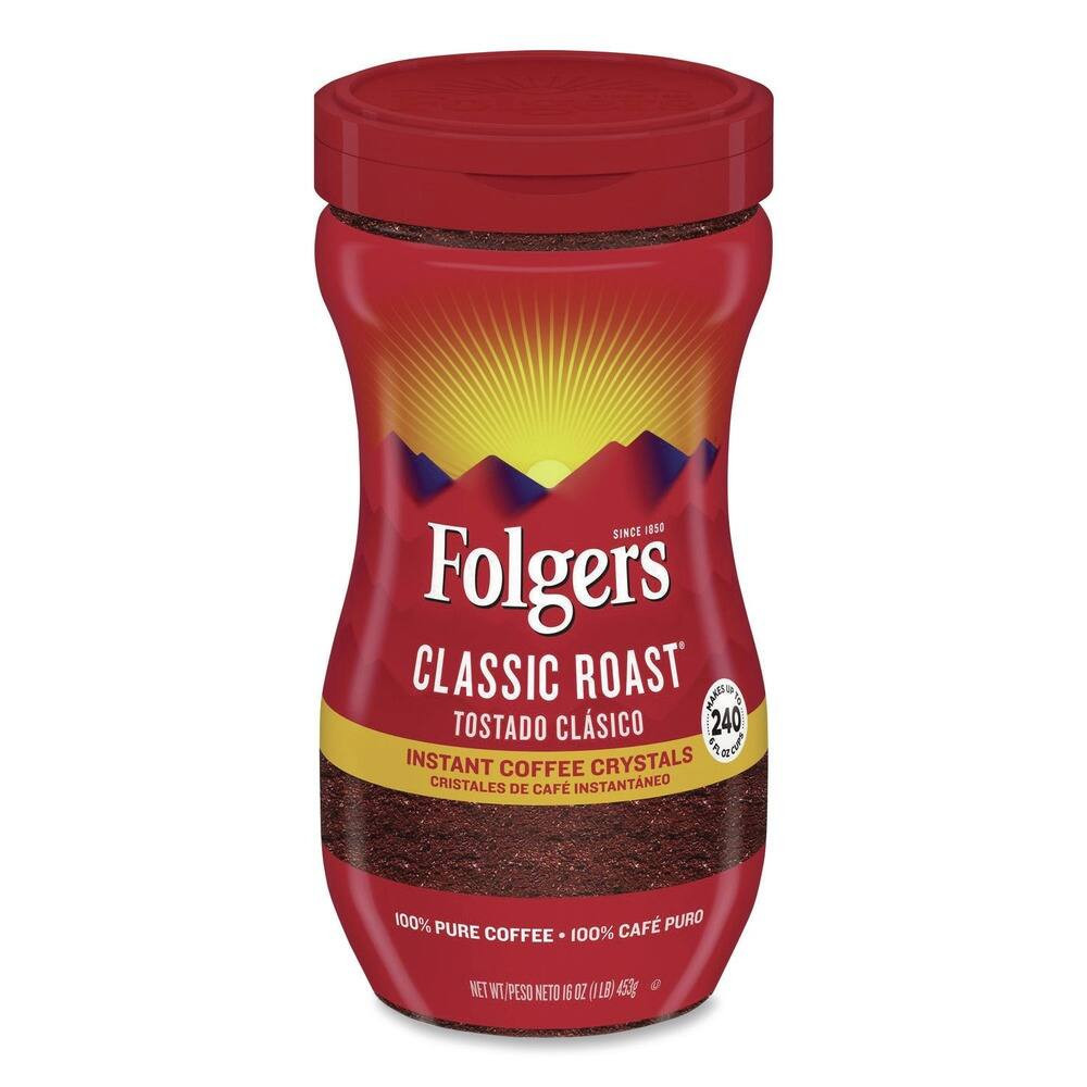 Folgers - 16 oz Instant Coffee - Classic Roast | Best Buy U.S.