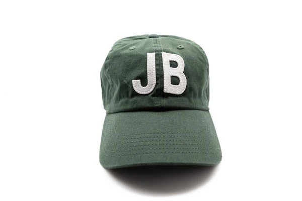 Hunter Green Double Letter Hat | Rey to Z