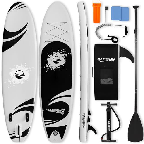 SereneLife Inflatable Stand Up Paddle Board with Premium SUP Accessories, Wide Stable Design, Non-Slip EVA Deck Pad for Youth and Adults | Amazon (US)