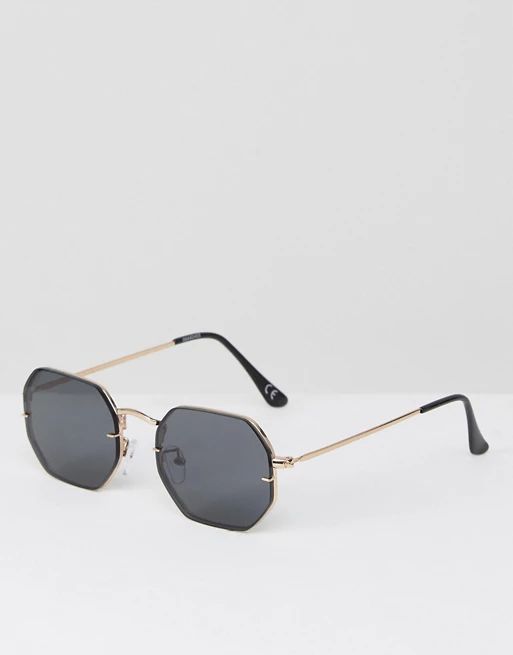 ASOS DESIGN – Sechseckige Sonnenbrille im Stil der 90er-Jahre | ASOS DE