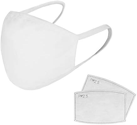 Outdoor Face Protective with 2 Pcs Activated Carbon Filter Pm 2.5 Tablets Anti-Smog Washable Reus... | Amazon (US)