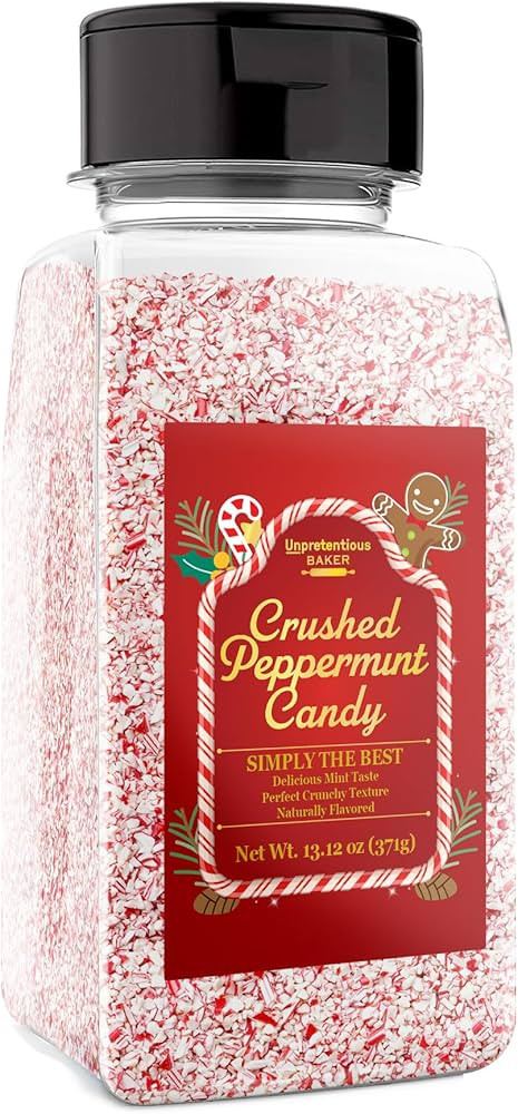 Unpretentious Crushed Peppermint Candy Pieces, 2 Cups, Cookies, Brownies & Other Treats (13.12 Ou... | Amazon (US)